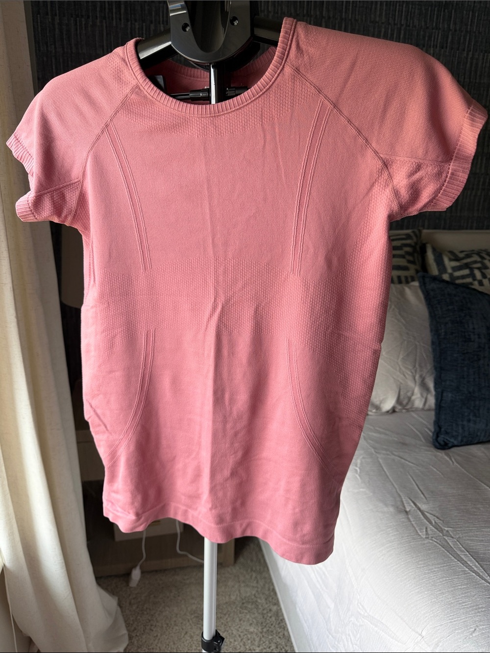 Women’s Pink Short Sleeve Equestrian Knit Top